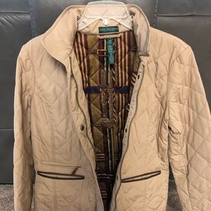 Light brown Ralph Lauren quilted jacket